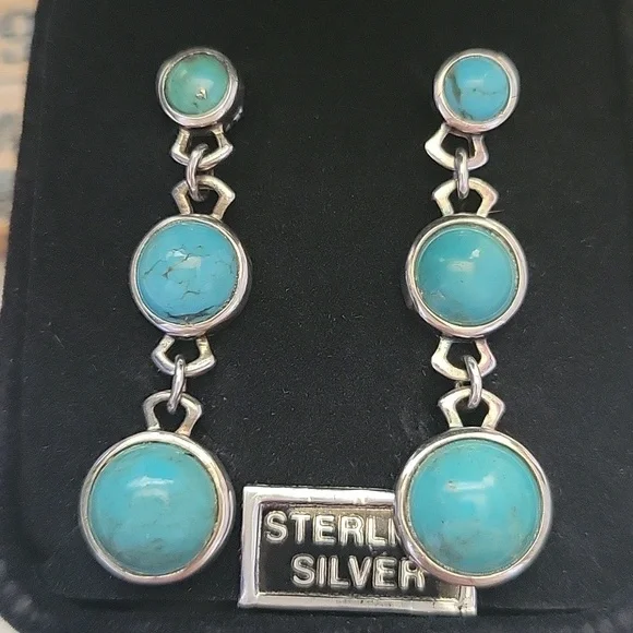 Whitney Kelly 925 Turquoise Earrings - Picture 7 of 7
